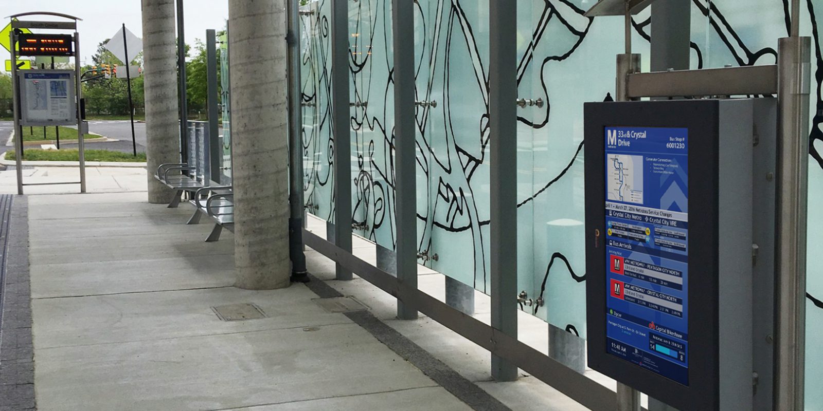 Image of a Transit Display at Crystal City