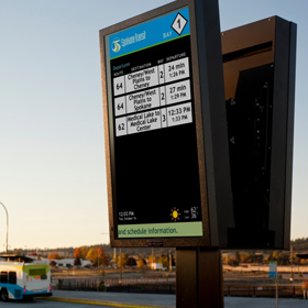 Image of a Transit Display for the Spokane Transit Authority. 