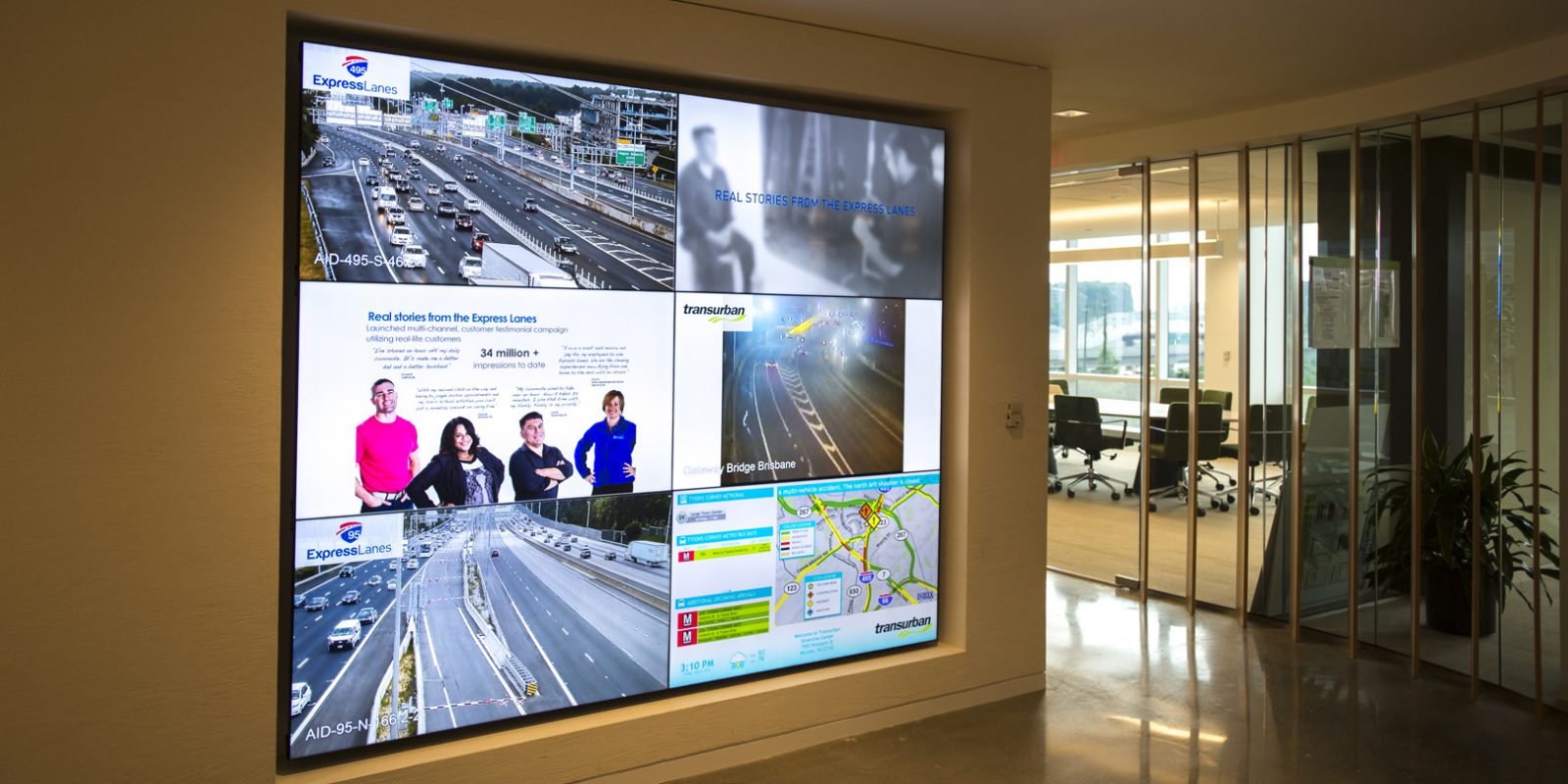 Image of the Transurban Video Wall