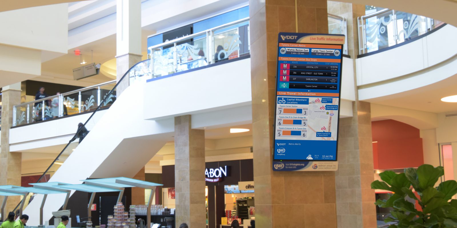 Image of Transit Display at VDOT - Tysons Corner 